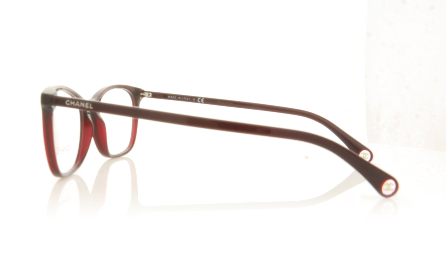 Chanel 0CH3414 C1673 Red Glasses - Side