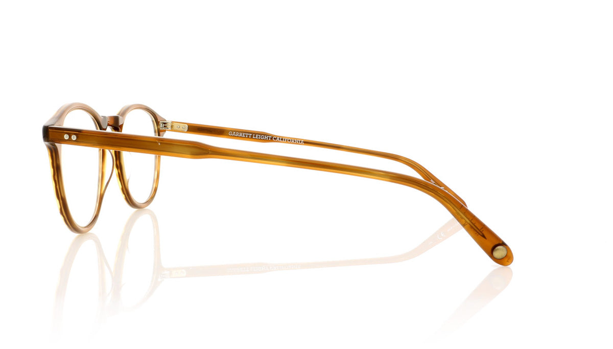 Garrett Leight Hampton 1001 DB Demi Blonde Glasses - Side