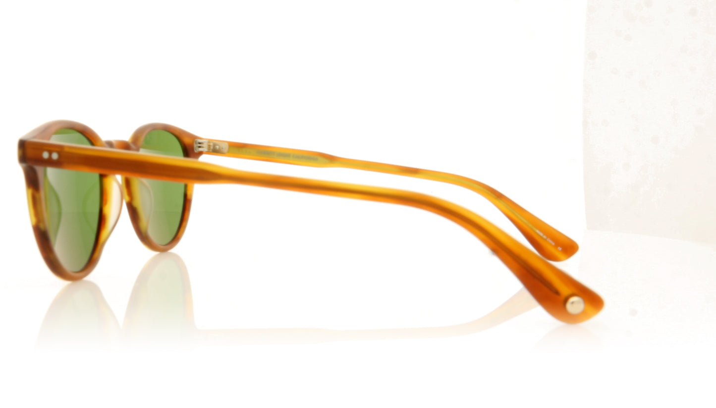 Garrett Leight Clement 2091 MHAT/PGN Matte Honey Amber Tortoise Sunglasses - Side