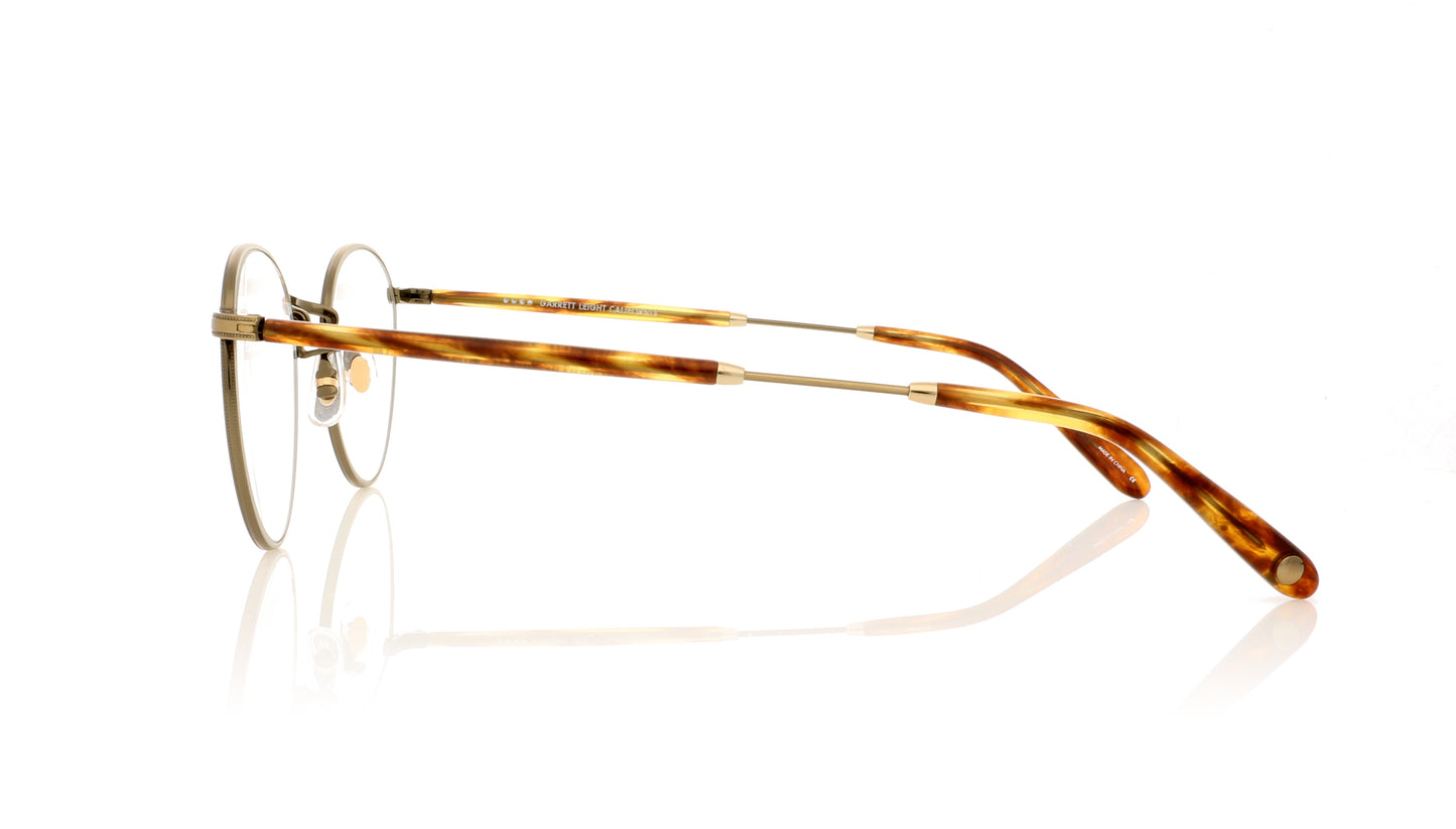 Garrett Leight Wilson M 3005 AG-PIW Antique Gold Glasses - Side