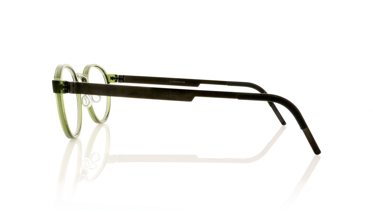 Lindberg Acetanium 1014 AH05-T406 Translucent Green Glasses - Side