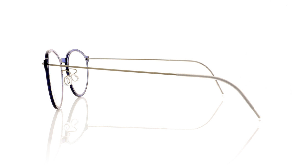 Lindberg n.o.w titanium 6527 C14-TB150 Blue Glasses - Side