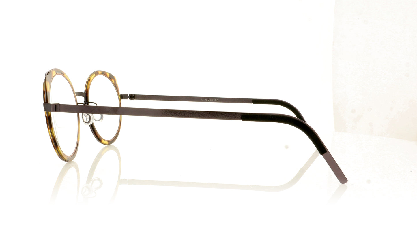 Lindberg Strip 9747 PU14 K177 GR69 Tortoise Glasses - Side