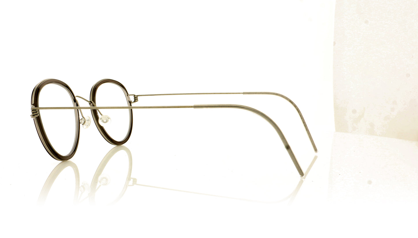 Lindberg Air Rim Jackie P10 K157 Grey Silver Glasses - Side
