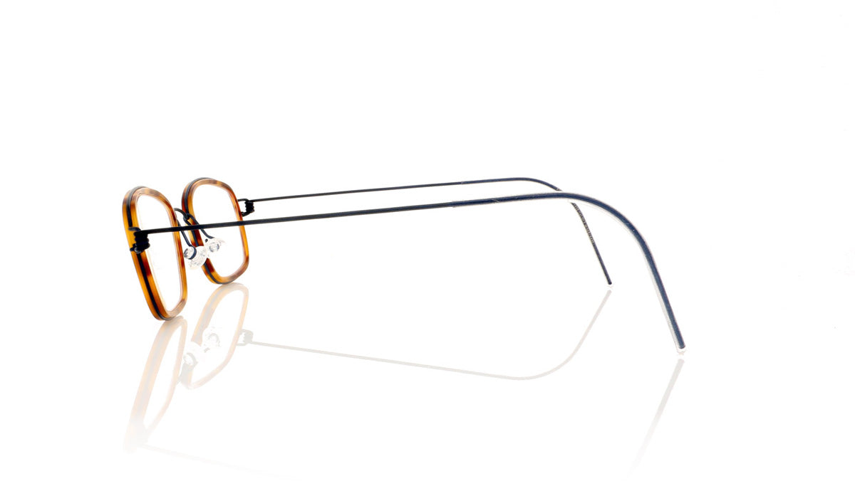 Lindberg Air titanium rim Kiran K25M-U13 Tortoiseshell Rim Glasses - Side
