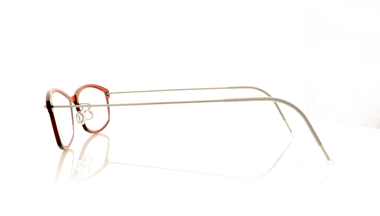 Lindberg NOW 6512 P10 C04 Basic Red Crystal Glasses - Side