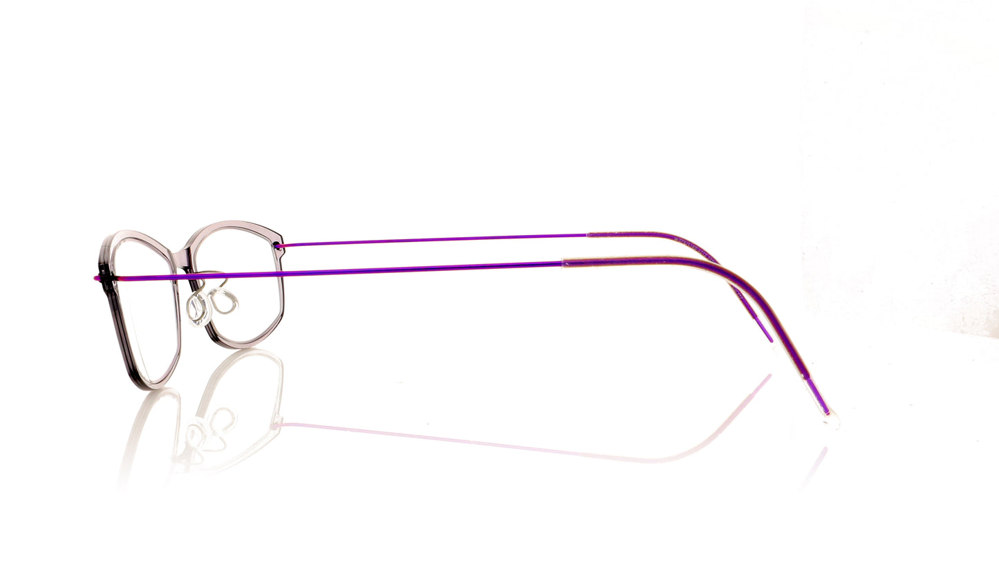 Lindberg NOW6512 P77 CO7 Purple Crystal Glasses - Side