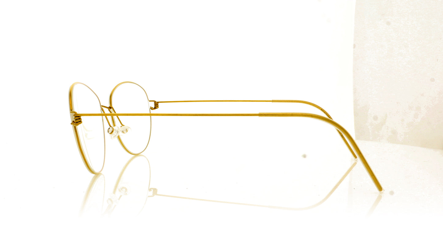 Lindberg Air Rim Rosa PGT Gold Glasses - Side