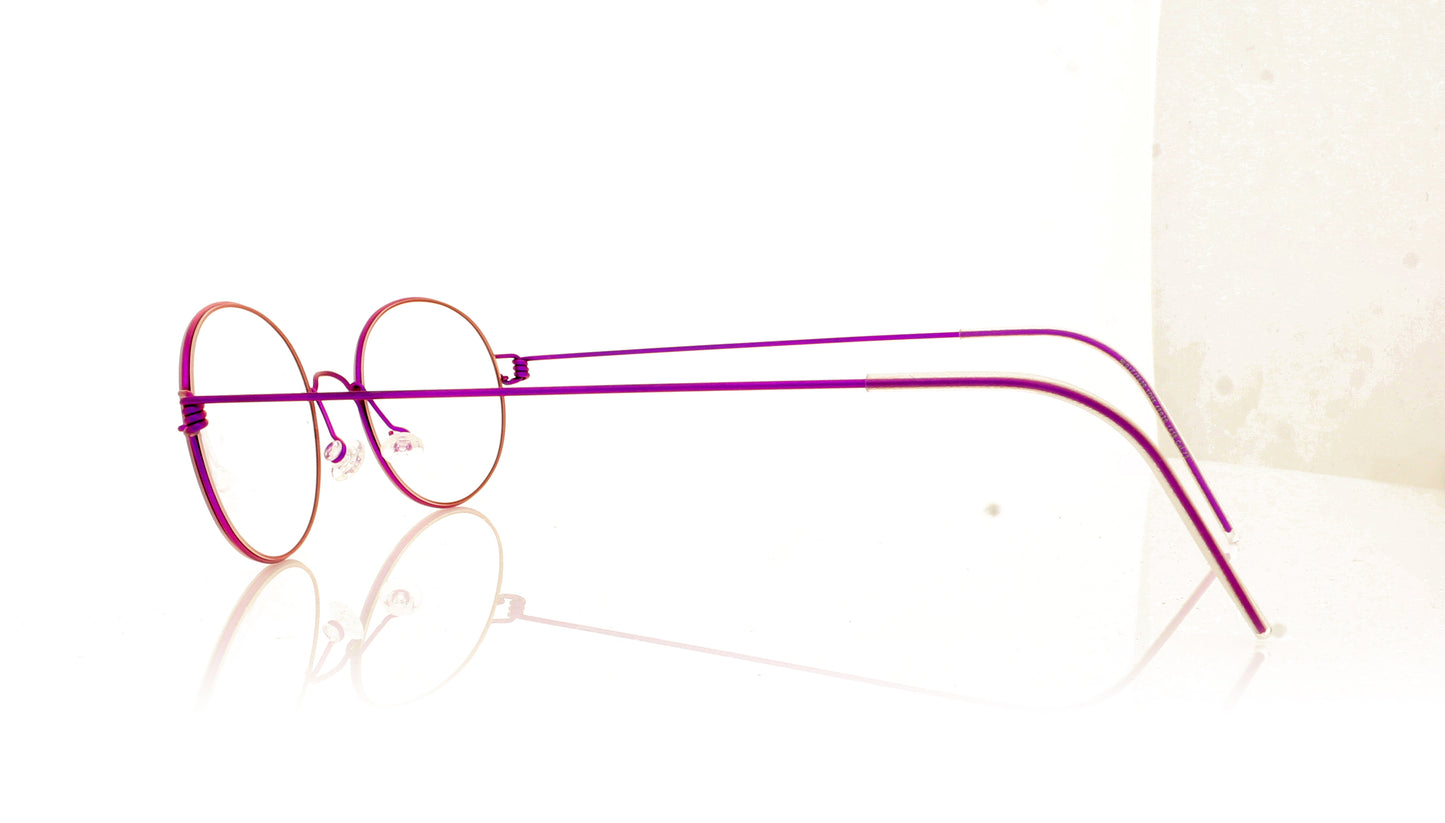 Lindberg Air Rim York 75 GR103 Purple Glasses - Side