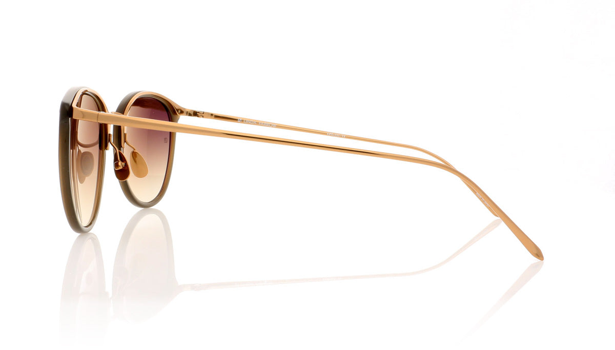 Linda Farrow LFL/251 C14 Mocha Sunglasses - Side