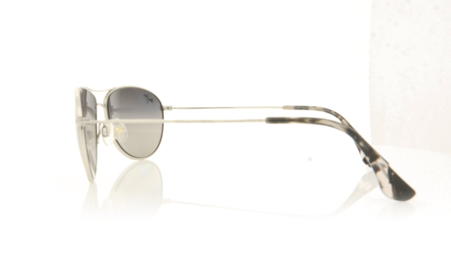 Maui Jim MJ245 Baby Beach 17 Silver Sunglasses - Side
