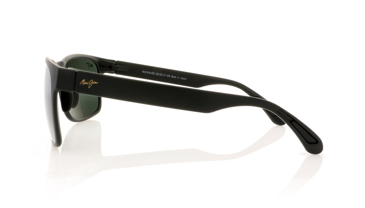 Maui Jim MJ432 2M Mj Matte Black Sunglasses - Side
