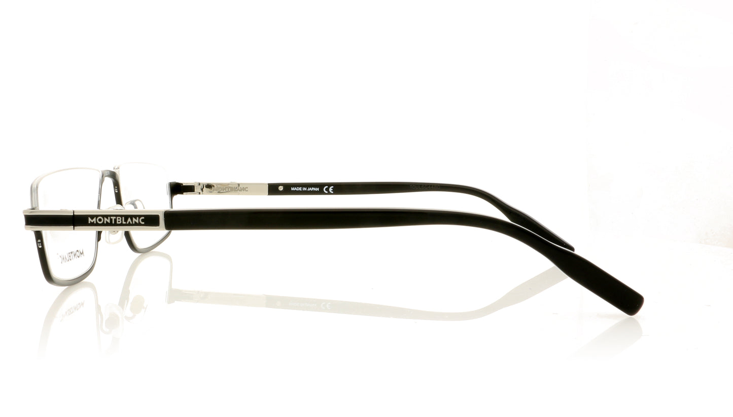 Mont Blanc MB0044O 1 Black-Silver Glasses - Side