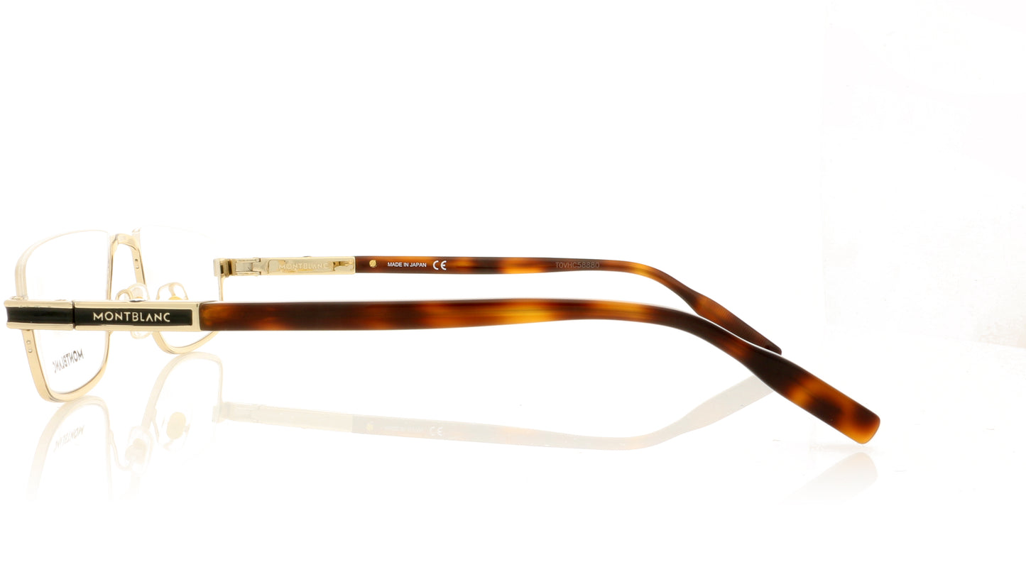 Mont Blanc MB0044O 2 Gold Glasses - Side