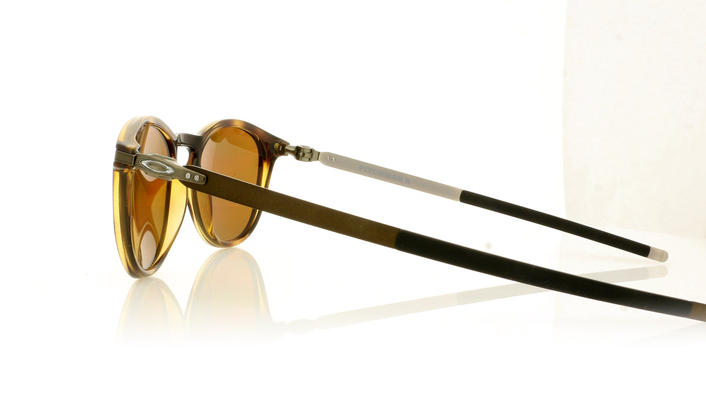 Oakley Pitchman R 943906 Polished Brown Tortoise Sunglasses - Side