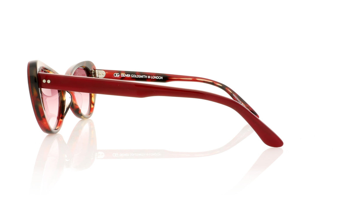 Oliver Goldsmith Grace 2 Red Tortoiseshell Sunglasses - Side