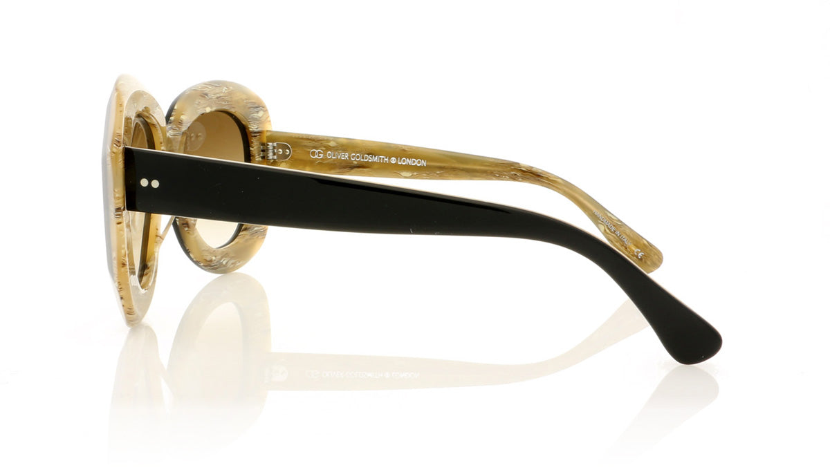 Oliver Goldsmith Norum 12 Black Wood Sunglasses - Side