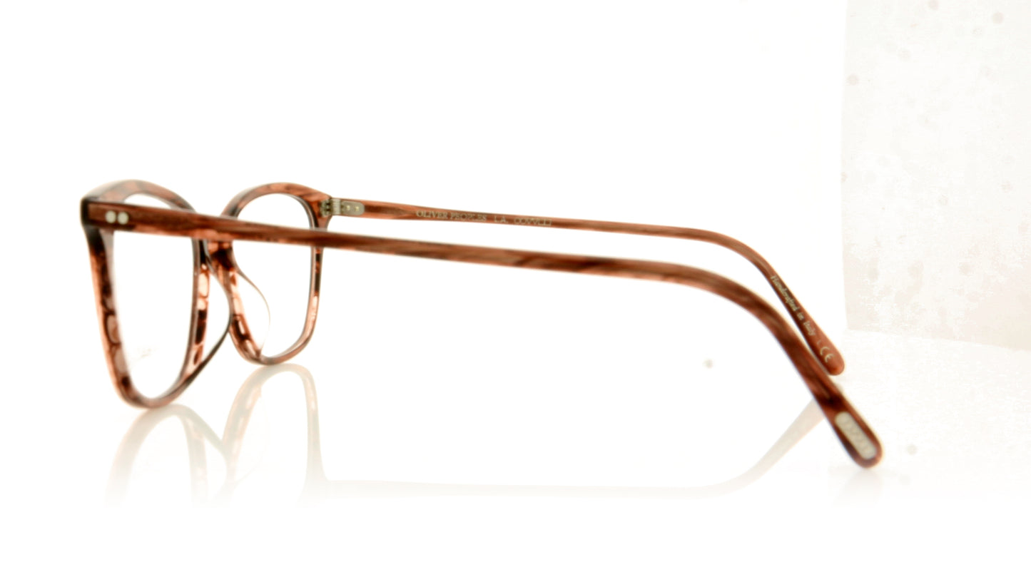 Oliver Peoples Addilyn 1690 Merlot Smoke Glasses - Side