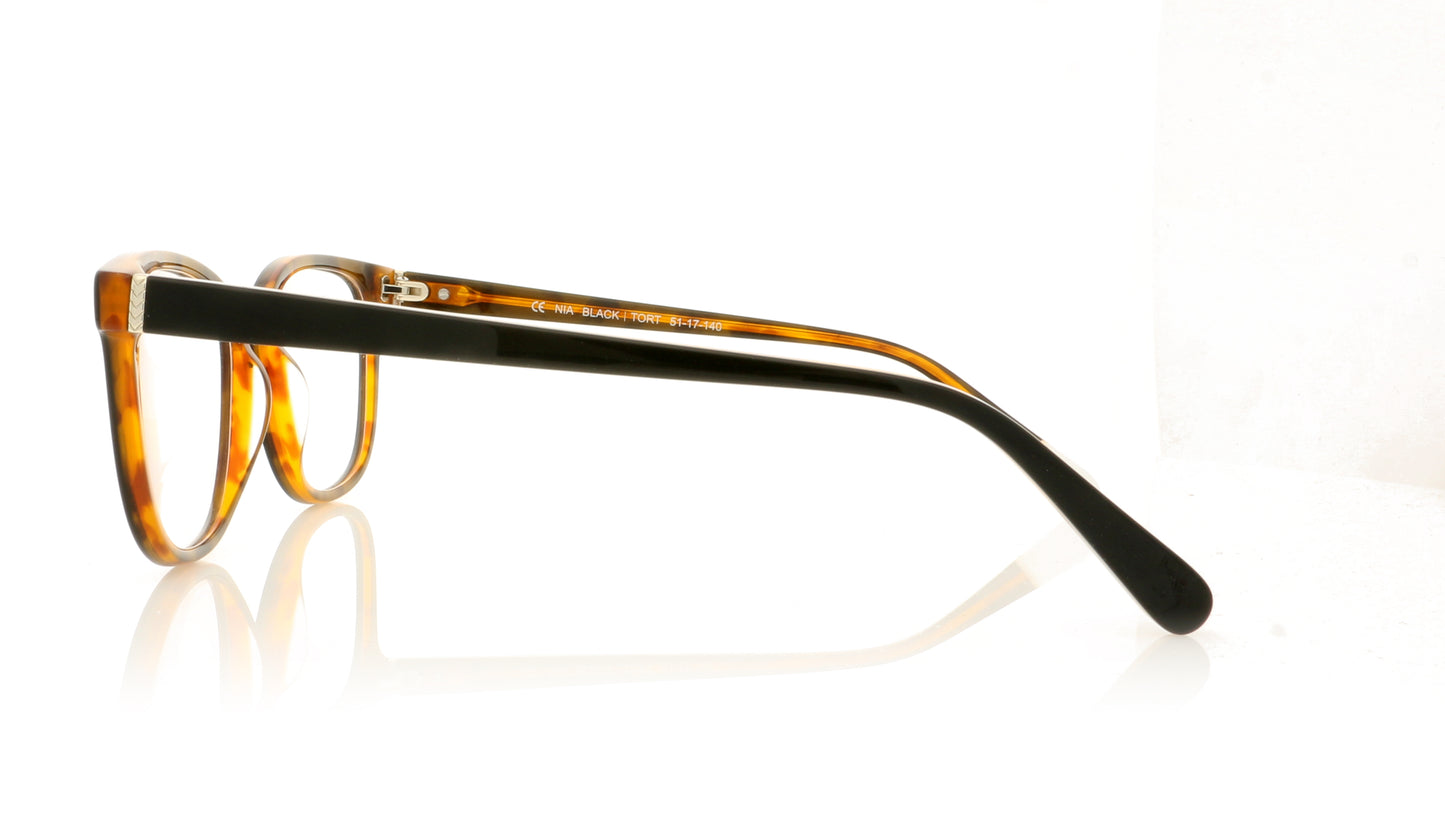 Pala Nia Black Tortoiseshell Black Glasses - Side