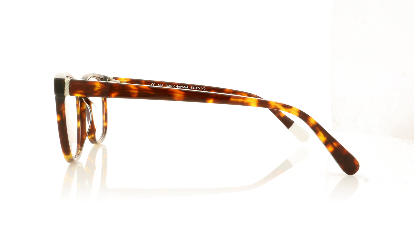 Pala Nia Dark Havana Tortoise Glasses - Side