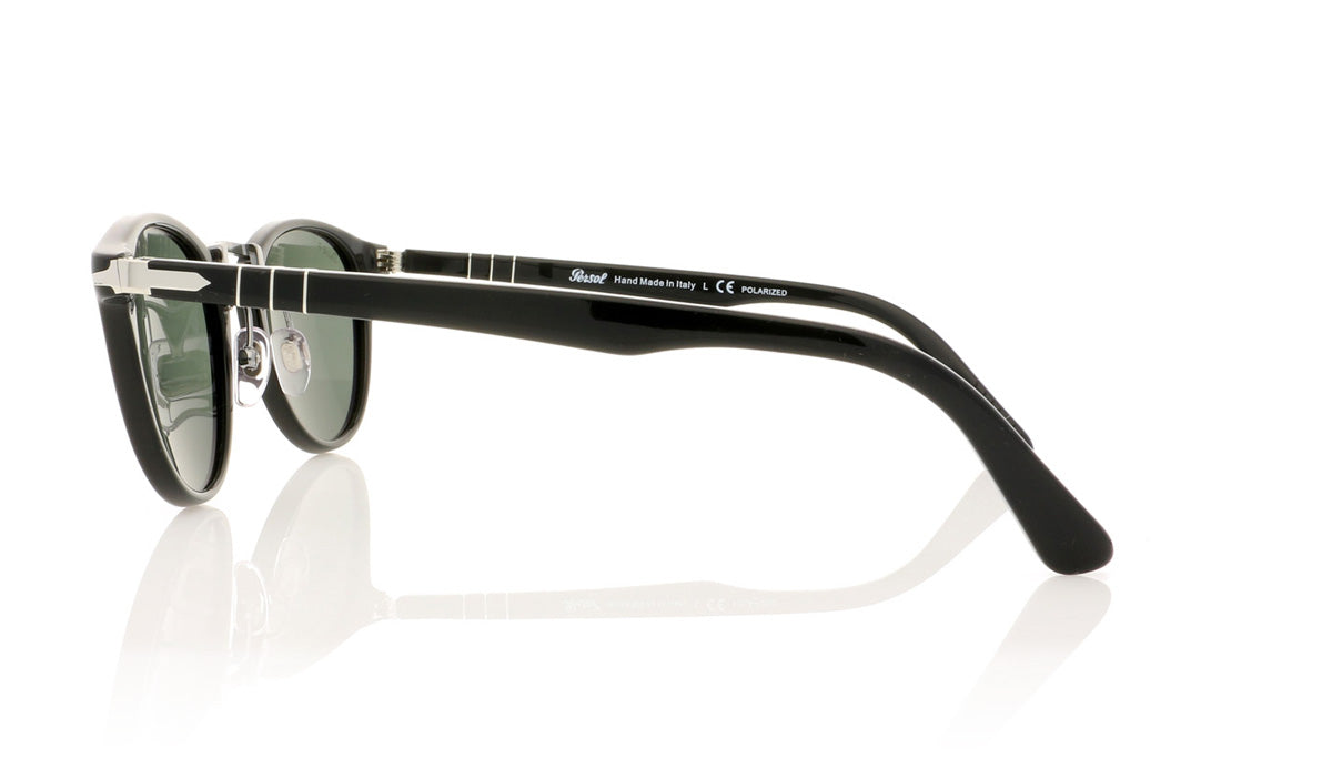 Persol Typewriter Edition 3108-S 95/58 Black Polar Sunglasses - Side