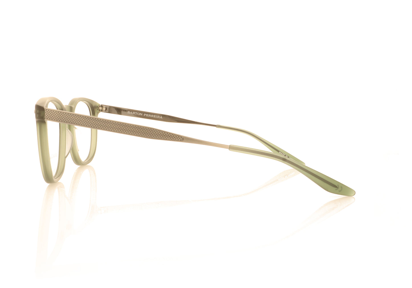 Barton Perreira Husney MOR/PEW Matte Olive Glasses - Side