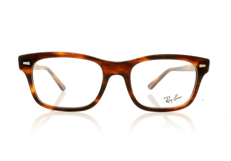 Ray-Ban 0RX5383 Striped Red Havana 2144 Glasses - 54mm | 54