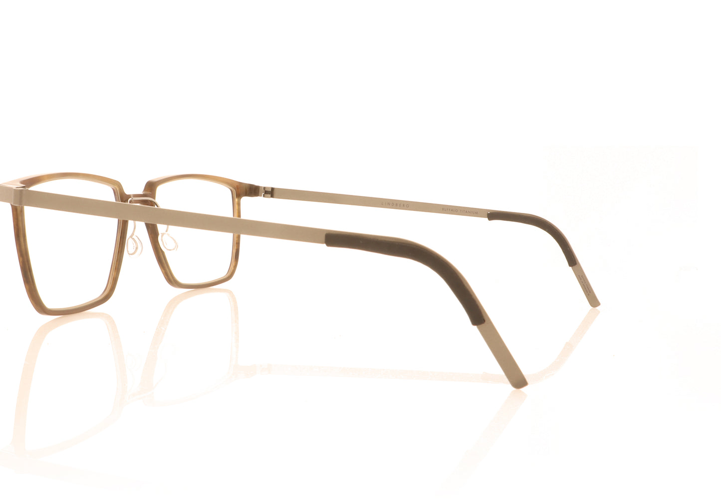 Lindberg buffalo 1844 H18 T407 10 Medium Brown Glasses - Side
