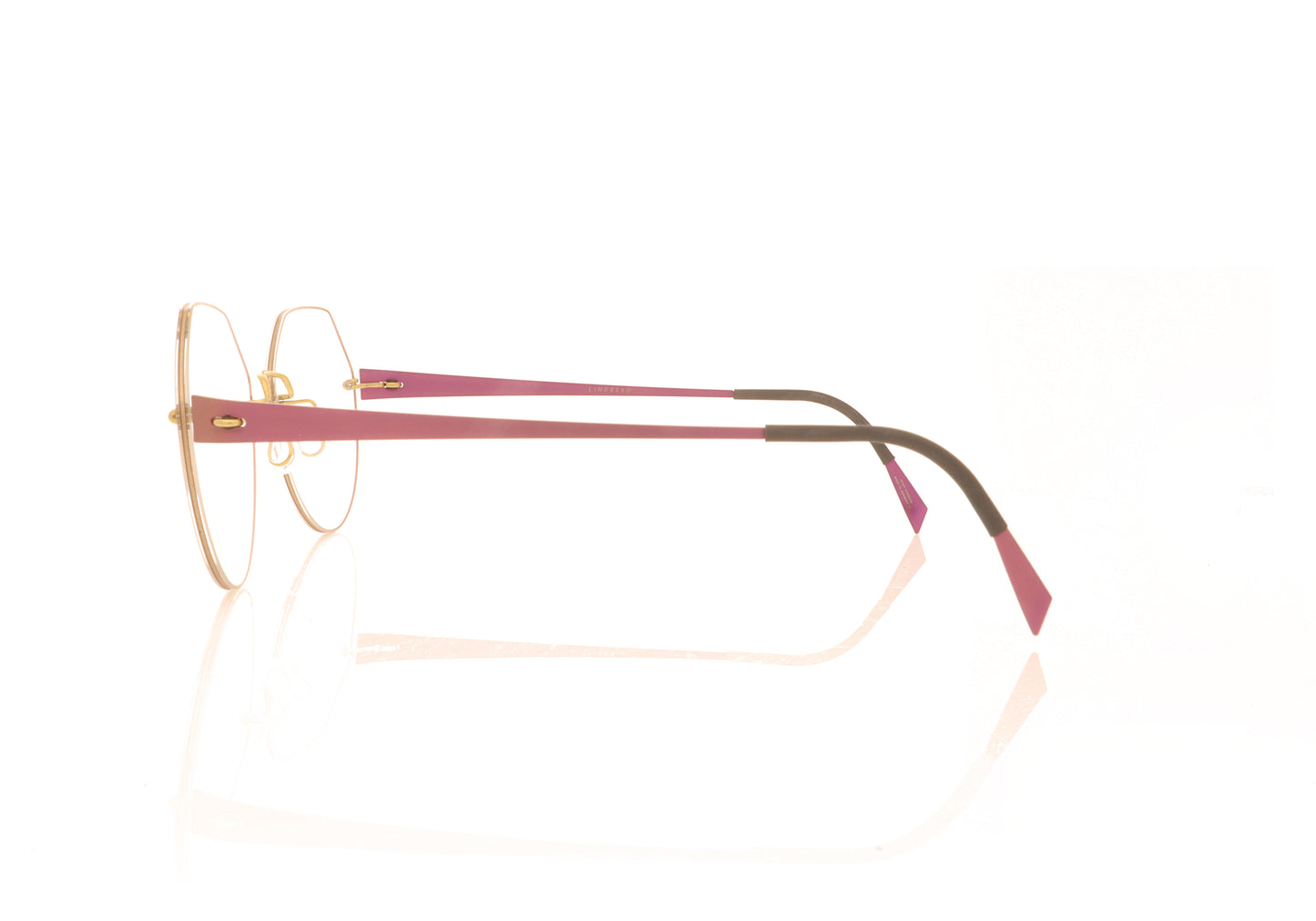 Lindberg Spirit 2431 T78 113 PGT GR52 Purple Glasses - Side