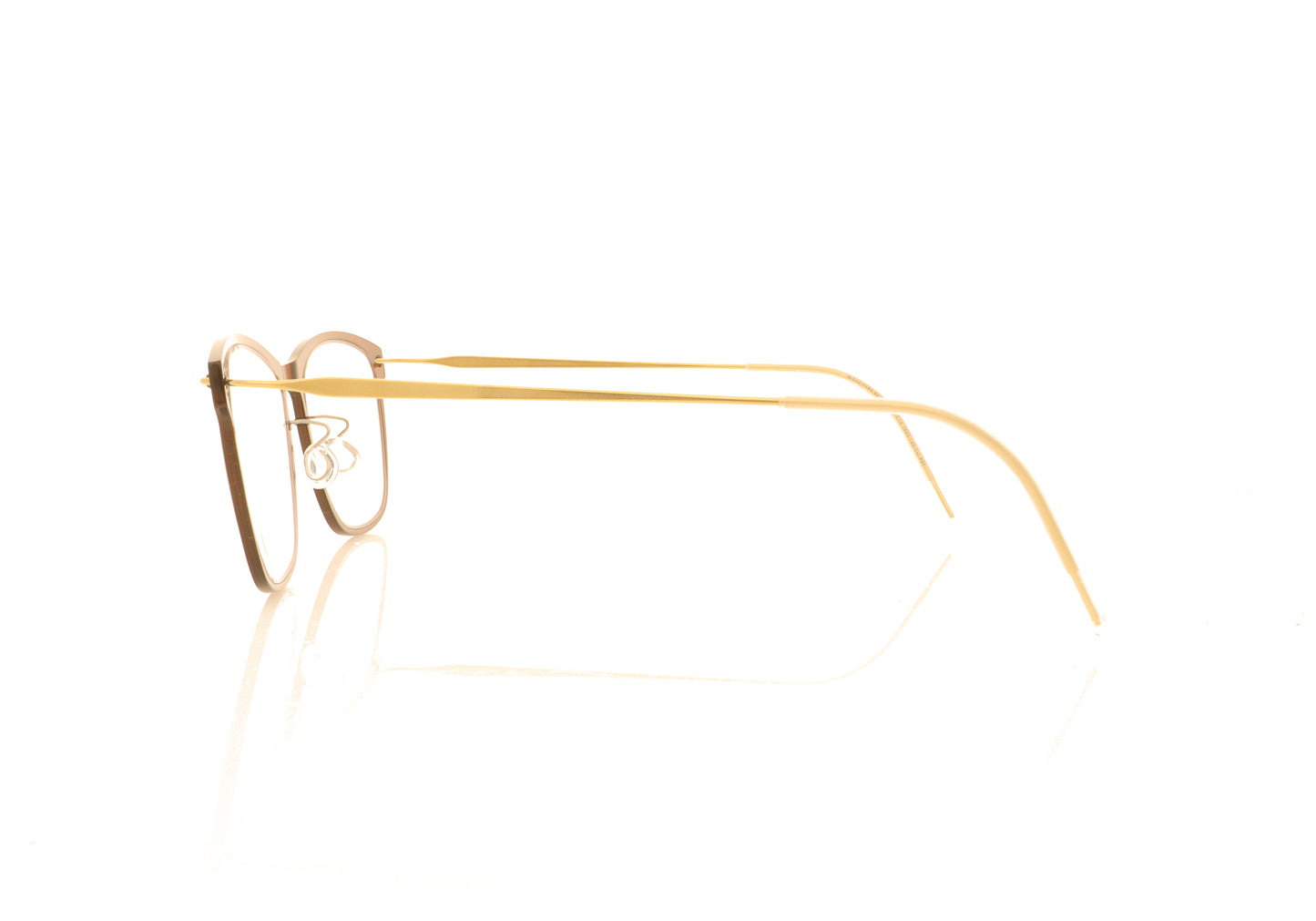 Lindberg n.o.w 6525 C10 T803 PGT Brown Glasses - Side