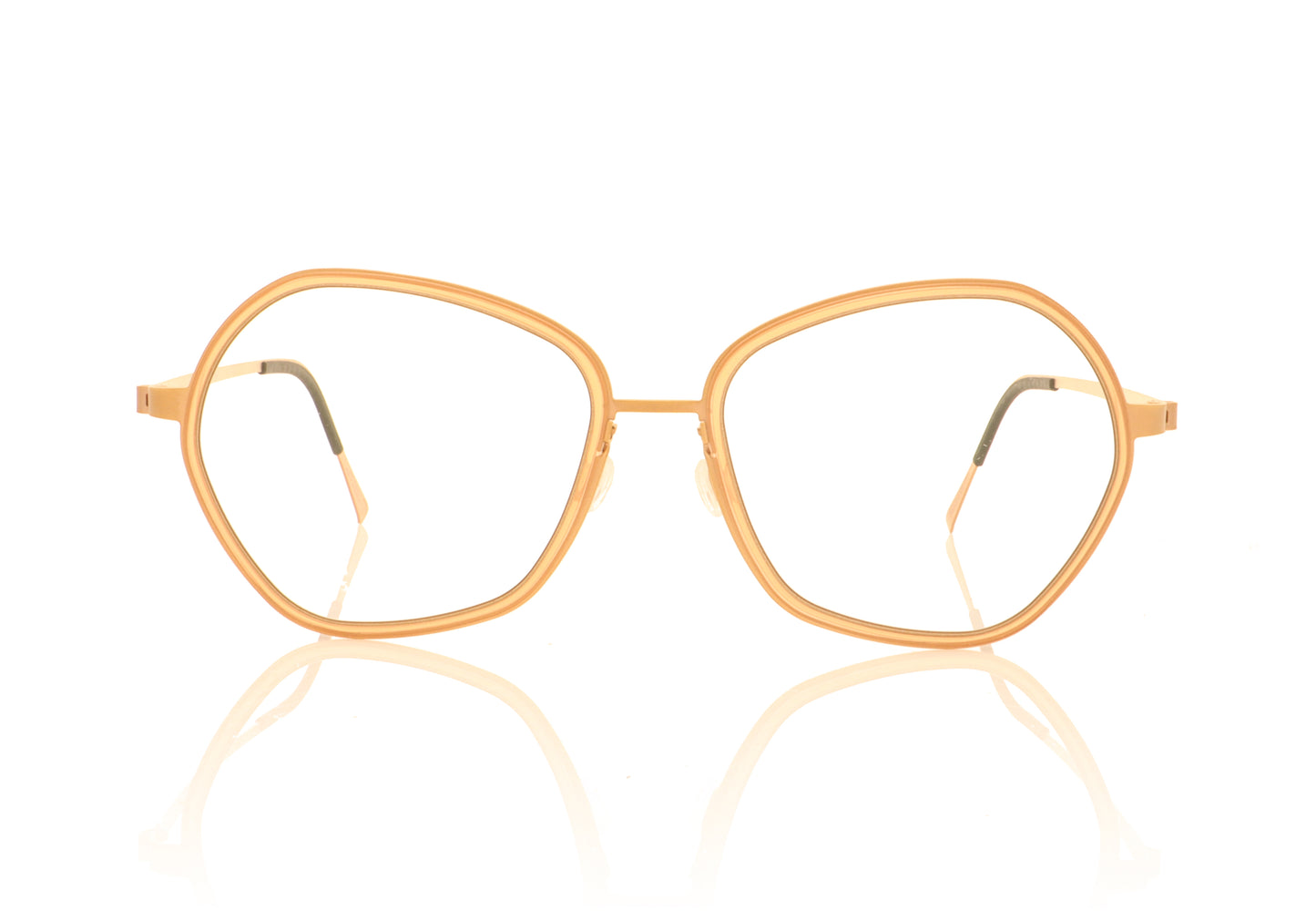 Lindberg Strip 9750 U15 GR69 Copper Glasses - Front