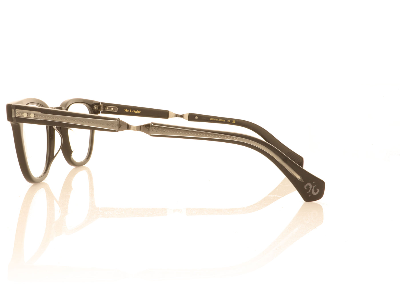Mr. Leight Dean C BK Black Glasses - Side