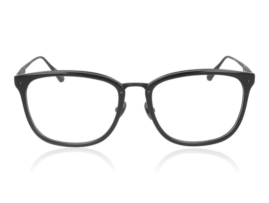 Linda Farrow Cassin C5 Black Glasses - Front