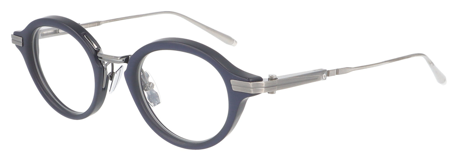 Akoni Copernico NVY-SLV Blue Glasses - Angle