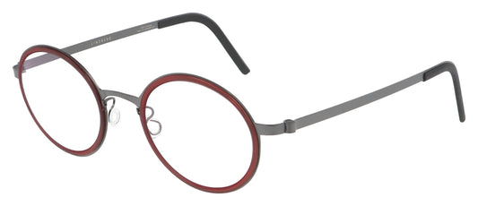 Lindberg Strip 9707 T215 U9 K258 Red Glasses - Angle