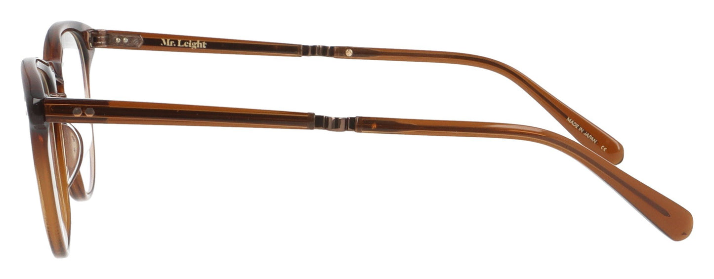 Mr. Leight Runyon C CRMLTA-CG Carmelita-Chocolate Gold "Carmelita" Glasses - Side