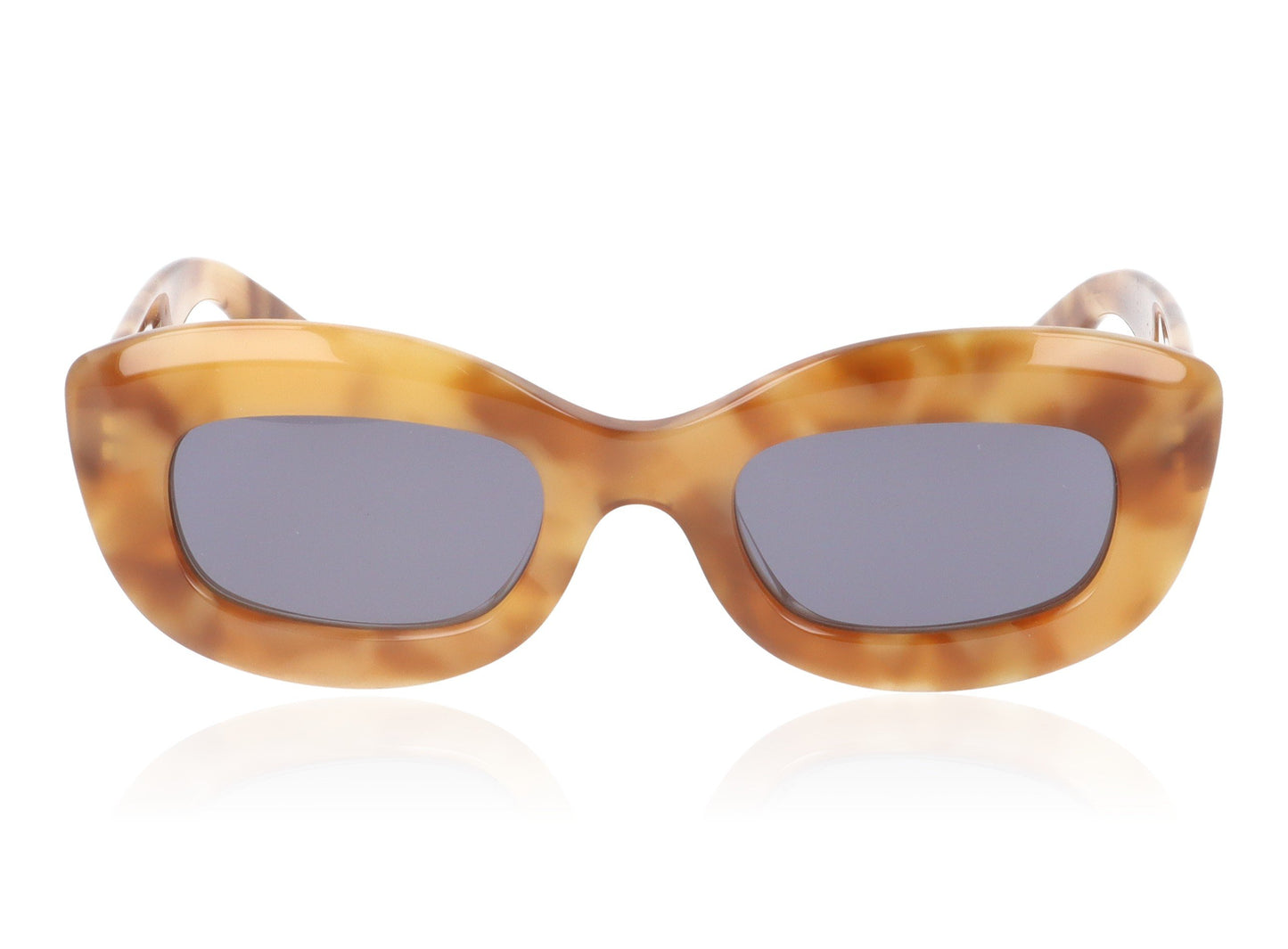 Garrett Leight Delores EMT Tortoise Sunglasses - Front