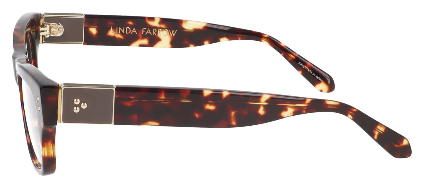 Linda Farrow Falck C5 Tortoise Glasses - Side