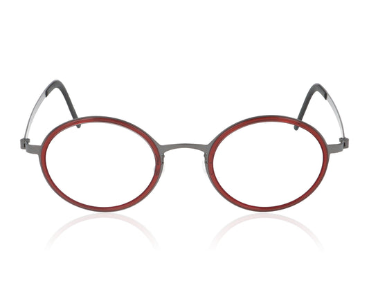Lindberg Strip 9707 T215 U9 K258 Red Glasses - Front