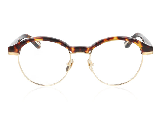 Linda Farrow Keen C2 Tortoise and Gold Glasses - Front