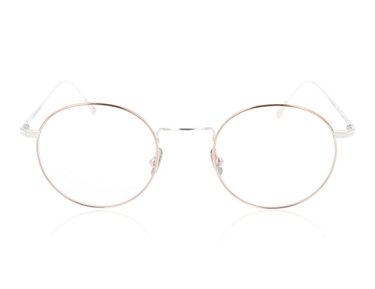 Cutler and Gross AUOP-0001 04 Rose Gold and Silver Glasses - Front
