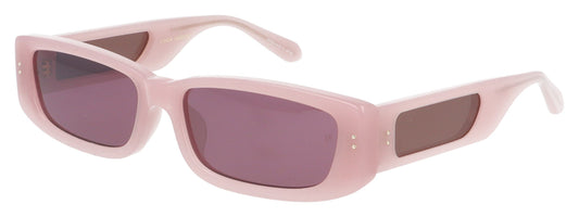 Linda Farrow Talita C5 Pink Sunglasses - Angle