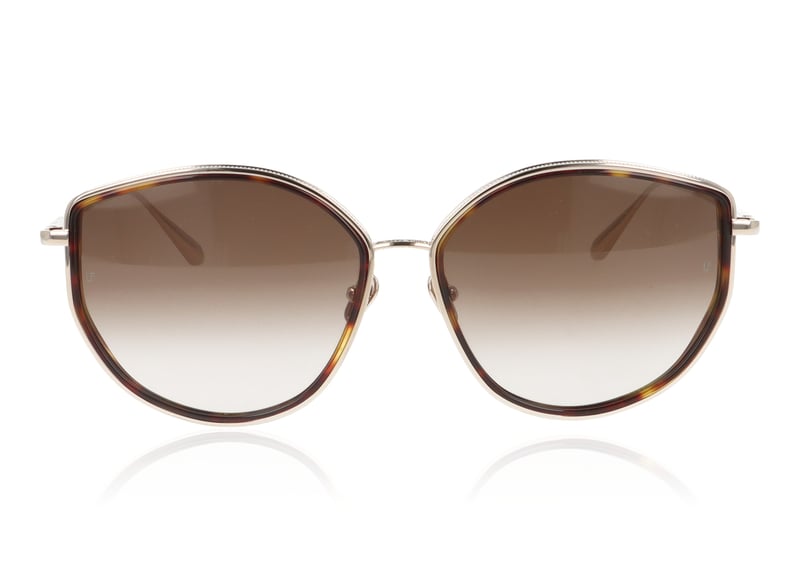 Linda Farrow Samara C2 Rose Gold Tortoise Sunglasses