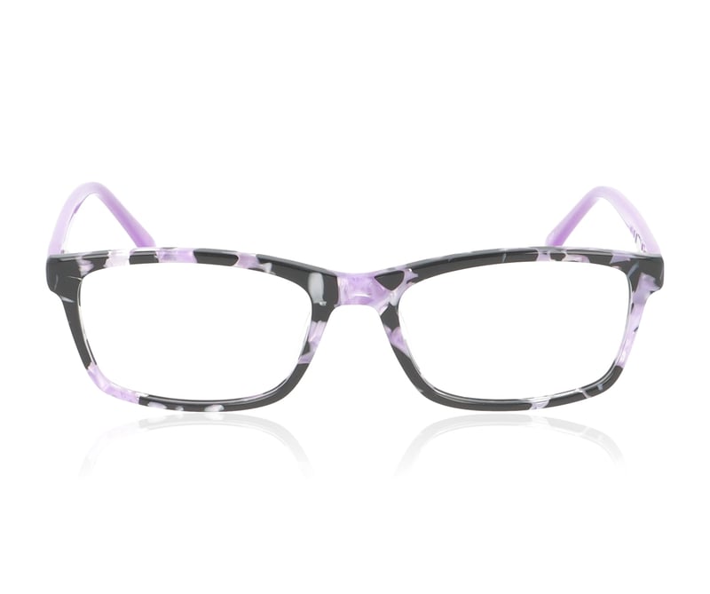 Wolf Eyewear 3150 Black Purple Mottle C22 Glasses - 50mm | 50