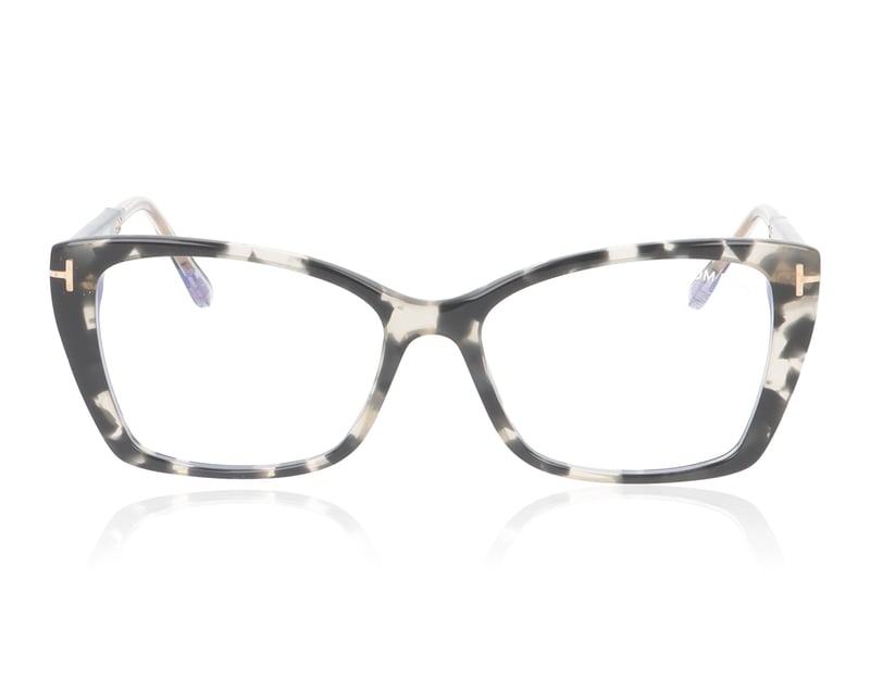 Tom Ford FT5893B/V TF5893-B Grey Black Clear Tort 005 Glasses - 55mm | 55