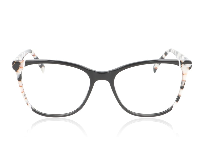 Wolf Eyewear 3153 Black White Mottle C05 Glasses - 53mm | 53