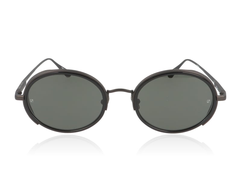 Linda Farrow Finn LFL1413 Grey C2 Sunglasses - 52mm | 52