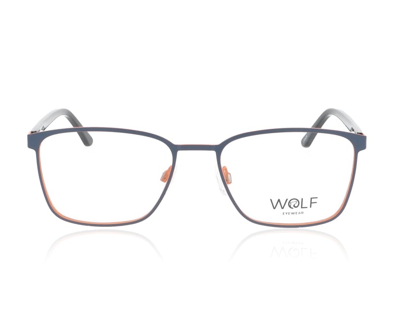 Wolf Eyewear 2088 Blue Orange C14 Glasses - 56mm | 56
