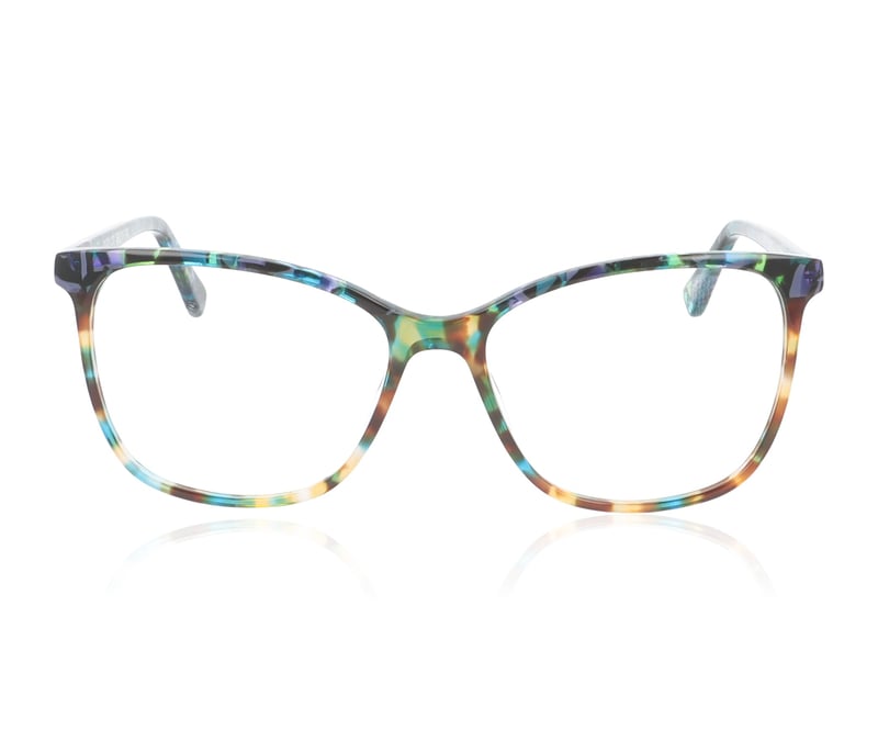 Wolf Eyewear 3172 Clear Green Brown Blue Mixed Mottle C31 Glasses - 52mm | 52