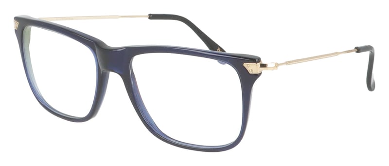 Savile Row Byron Blue Gold Black BGB Glasses - 53mm | 53